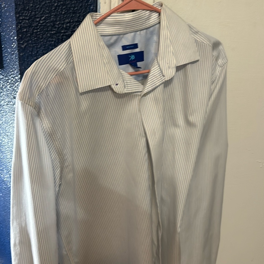 White Egara button down dress shirt